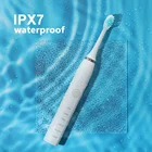 Электрическая зубная щетка для взрослых и детей, умная перезаряжаемая зубная щетка, отбеливатель, водонепроницаемая ipx7, 6 головок
