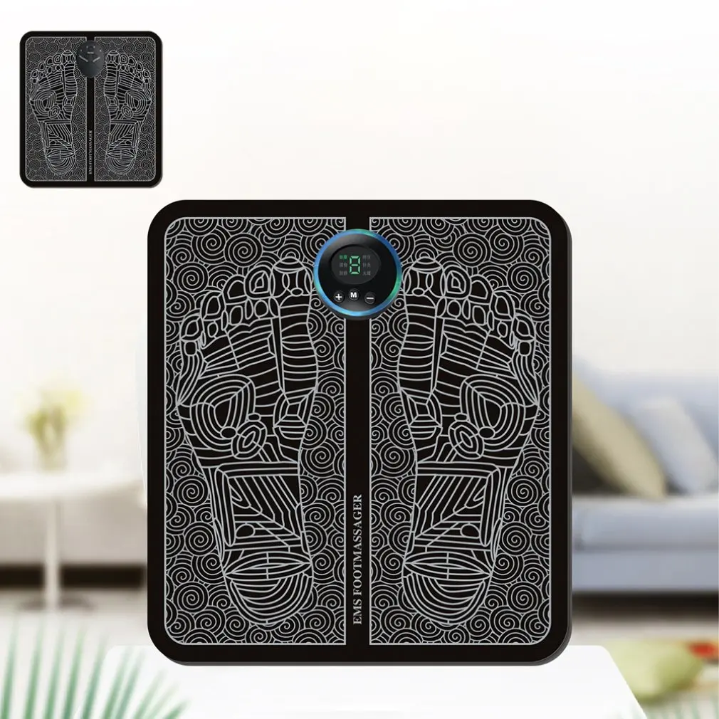 

Fitness EMS Tens Acupuncture Foot Massager Muscle Stimulator Acupoint Mat Health Care Foot Muscle Electric