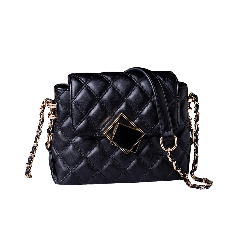 

2021 New Fashion Famous Luxury Brand Ladies High-quality PU Leather Rhombus Flap Bag All-match Chain Crossbody Shoulder Bag Cc G