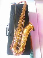 professional new sax t 902 bb high quality tenor saxophone brass gold lacquer b flat music instrument with case mouthpiece