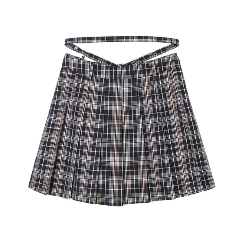

Skirts Womens 2021tpn 2021 Summer New Fashion Elegant Plaid Pleated Skirt Skirt Chic