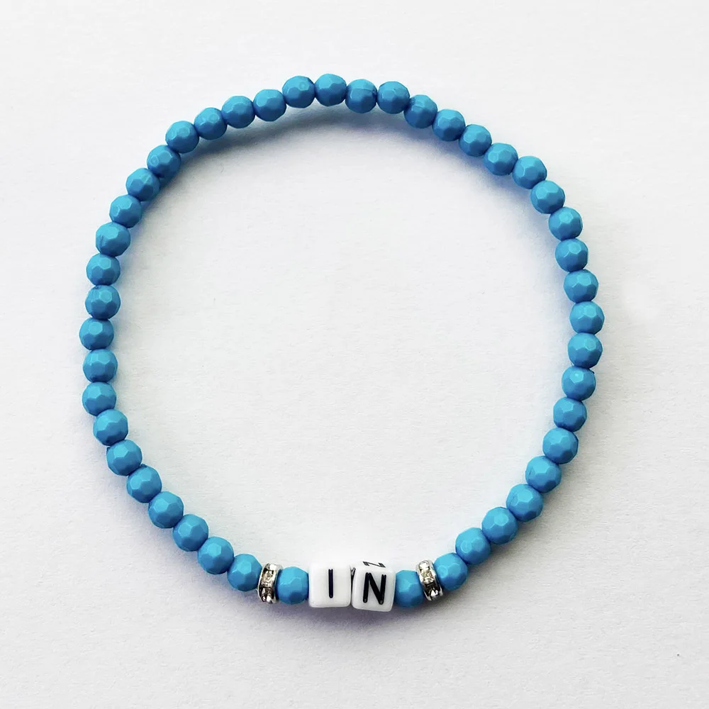 5 шт./компл. Модный богемный яркий акриловый браслет из бусин | Украшения и