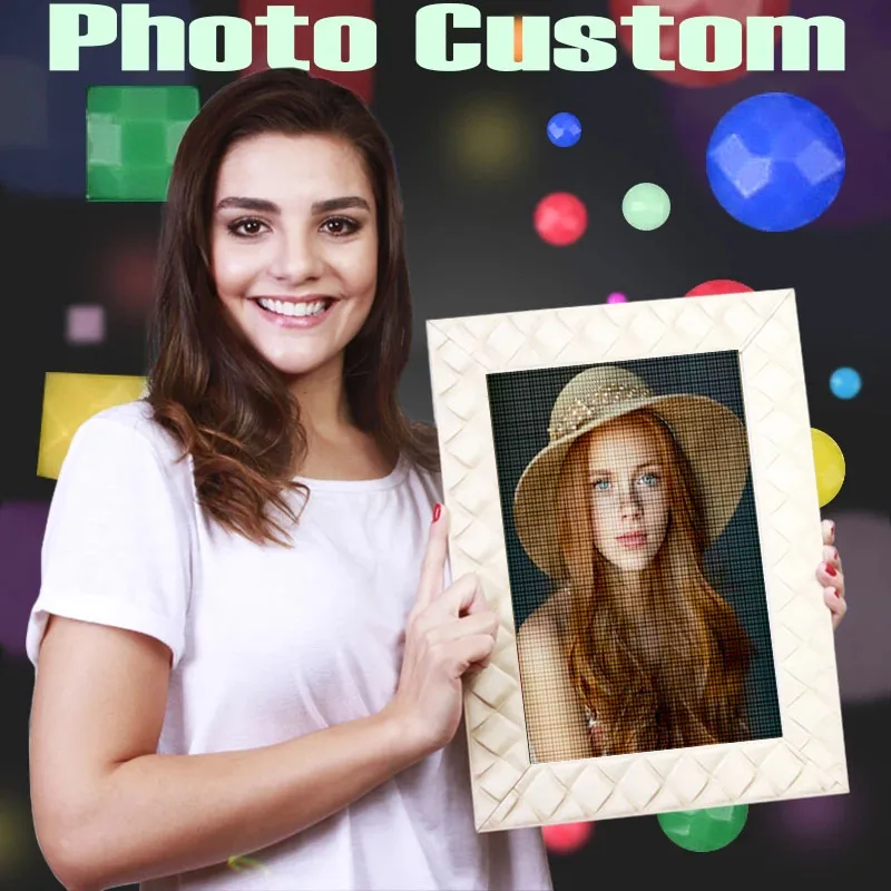 

Custom Made Photo Diamond Painting 5D Diy Diamond Embroidery Full Round&Square Drill Diamond Mosaic Cross Stitch Personal Photo