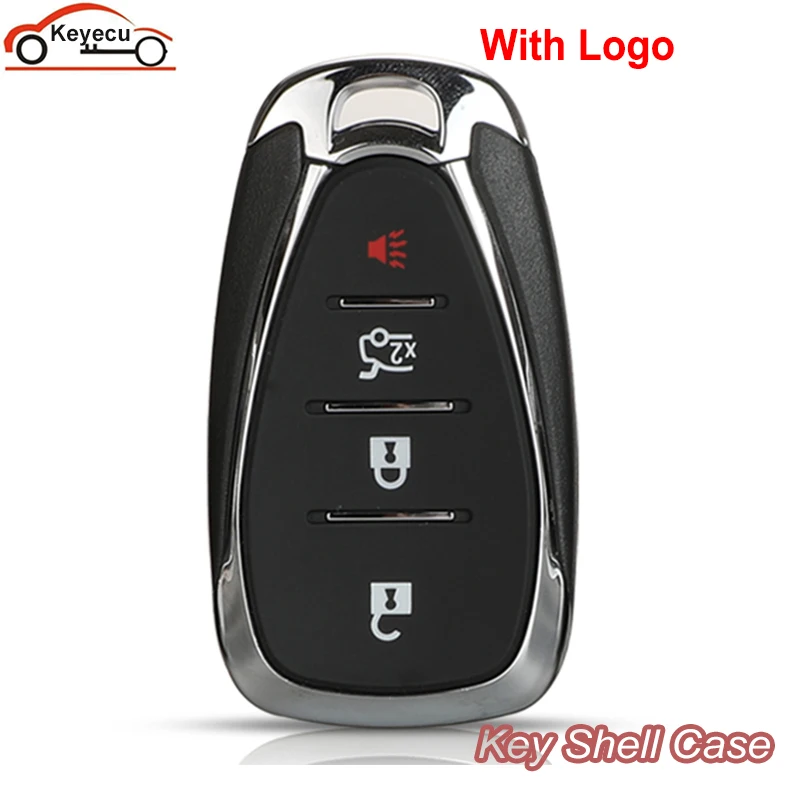 

Запасной смарт-ключ KEYECU для Chevrolet, Camaro, Cruze, Malibu, Spark Bolt, Equinox, 4 кнопки
