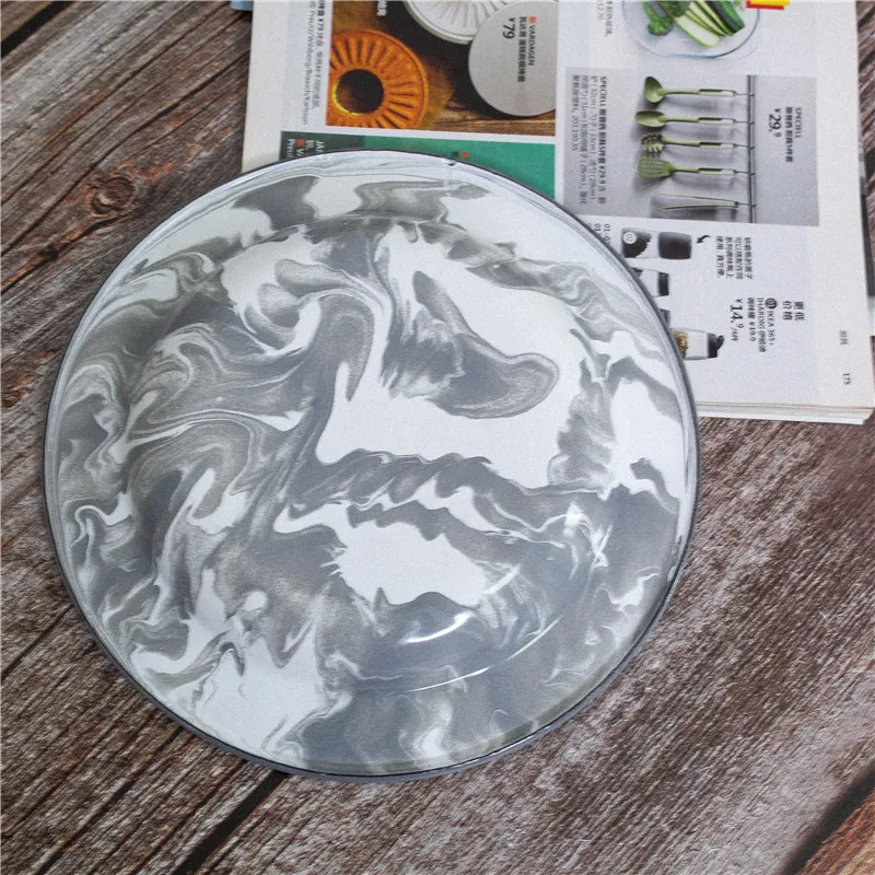 20 см Американский арт характеристика мокко оригинальный пепельный эмаль поднос