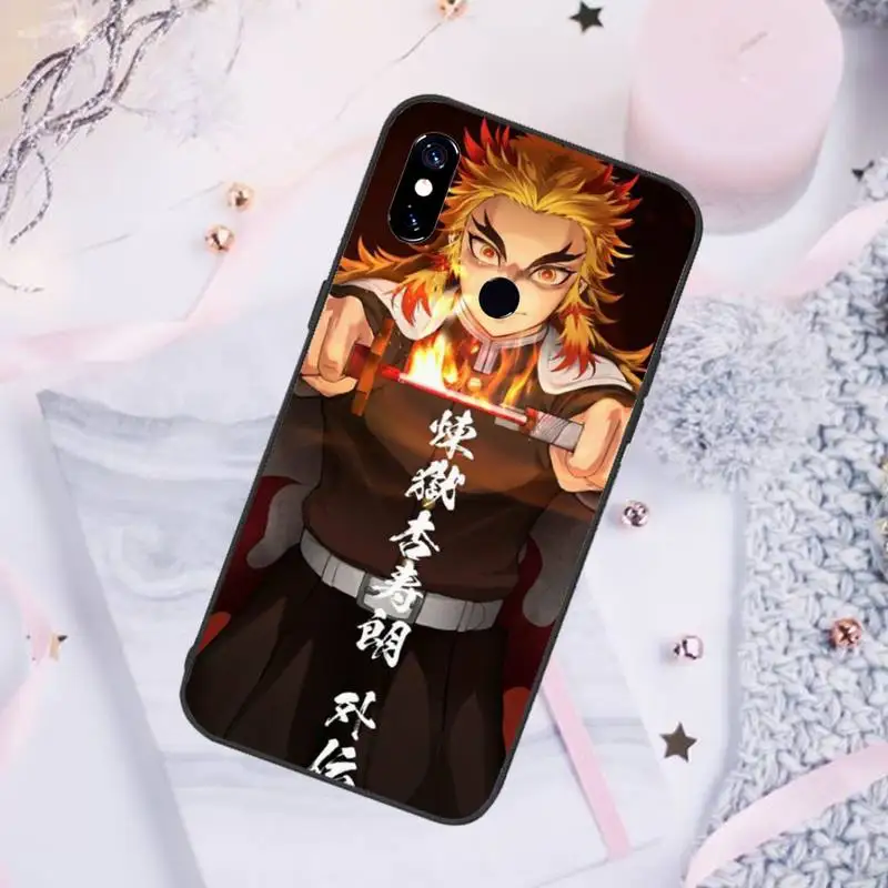 

Kyojuro Rengoku Kimetsu no Yaiba Phone Case For Xiaomi Mi A1 A2 5 6 6PLUS 8 9 SE Lite MIX 2 2S MAX 2 3 Pocophone F1