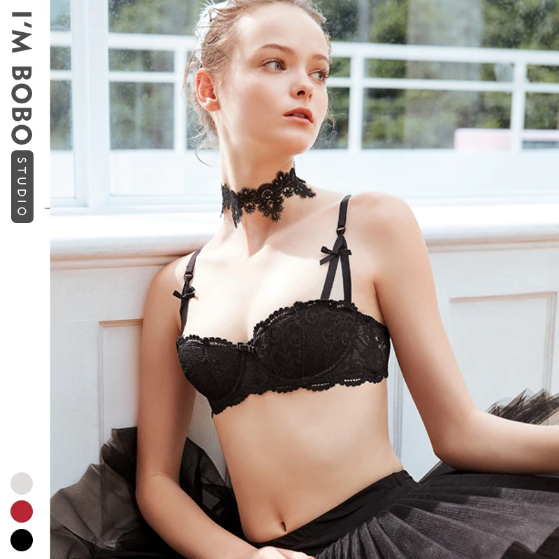 IMBOBO кружевной бюстгальтер с получашкой маленькая грудь со стальным кольцом