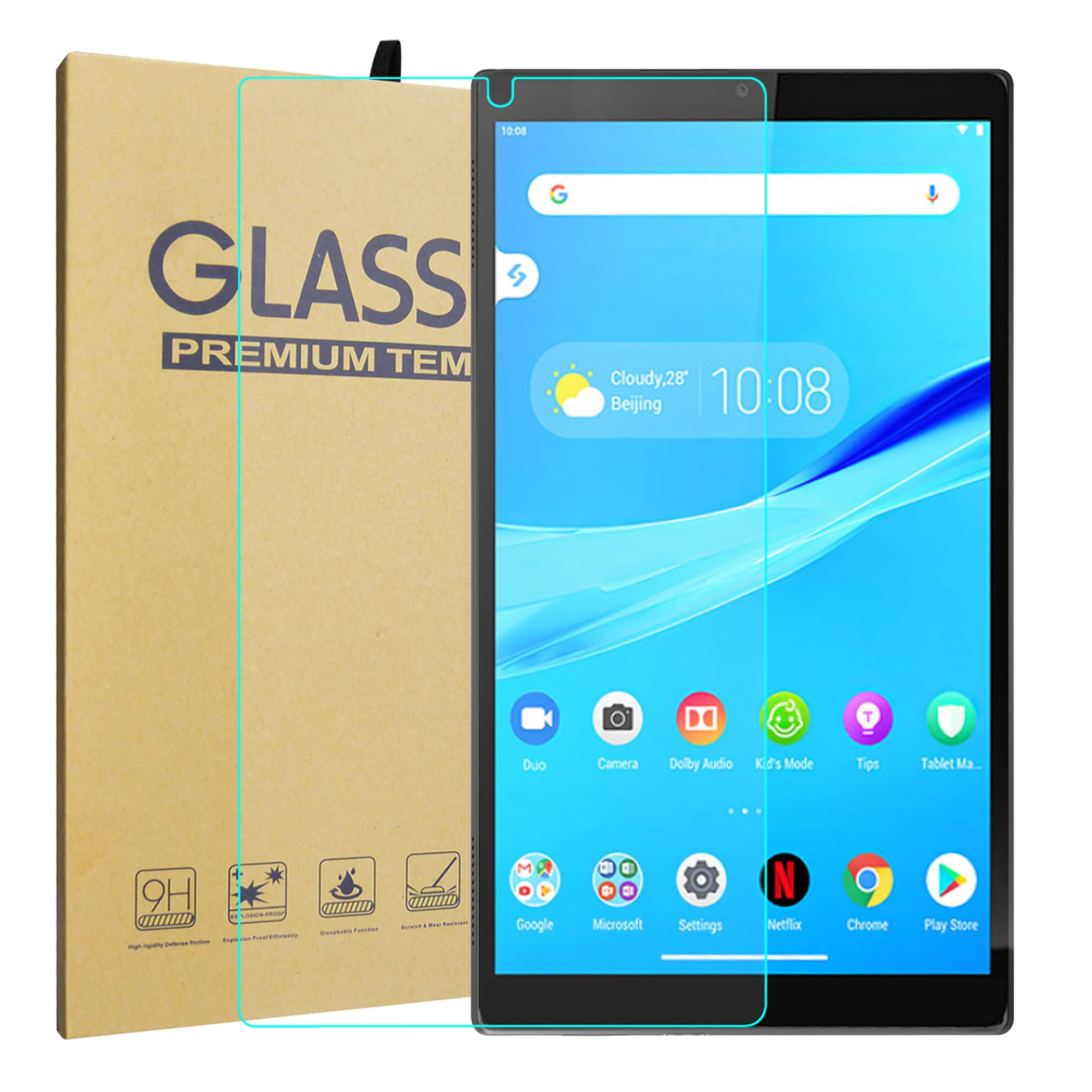 

Защитное закаленное стекло для Lenovo Smart Tab M8 (TB-8505FS) 8,0 дюйма