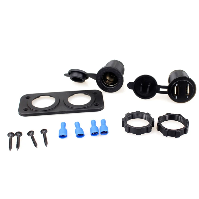 Автомобильный прикуриватель + Встроенный usb порт двойное зарядное устройство Usb 12