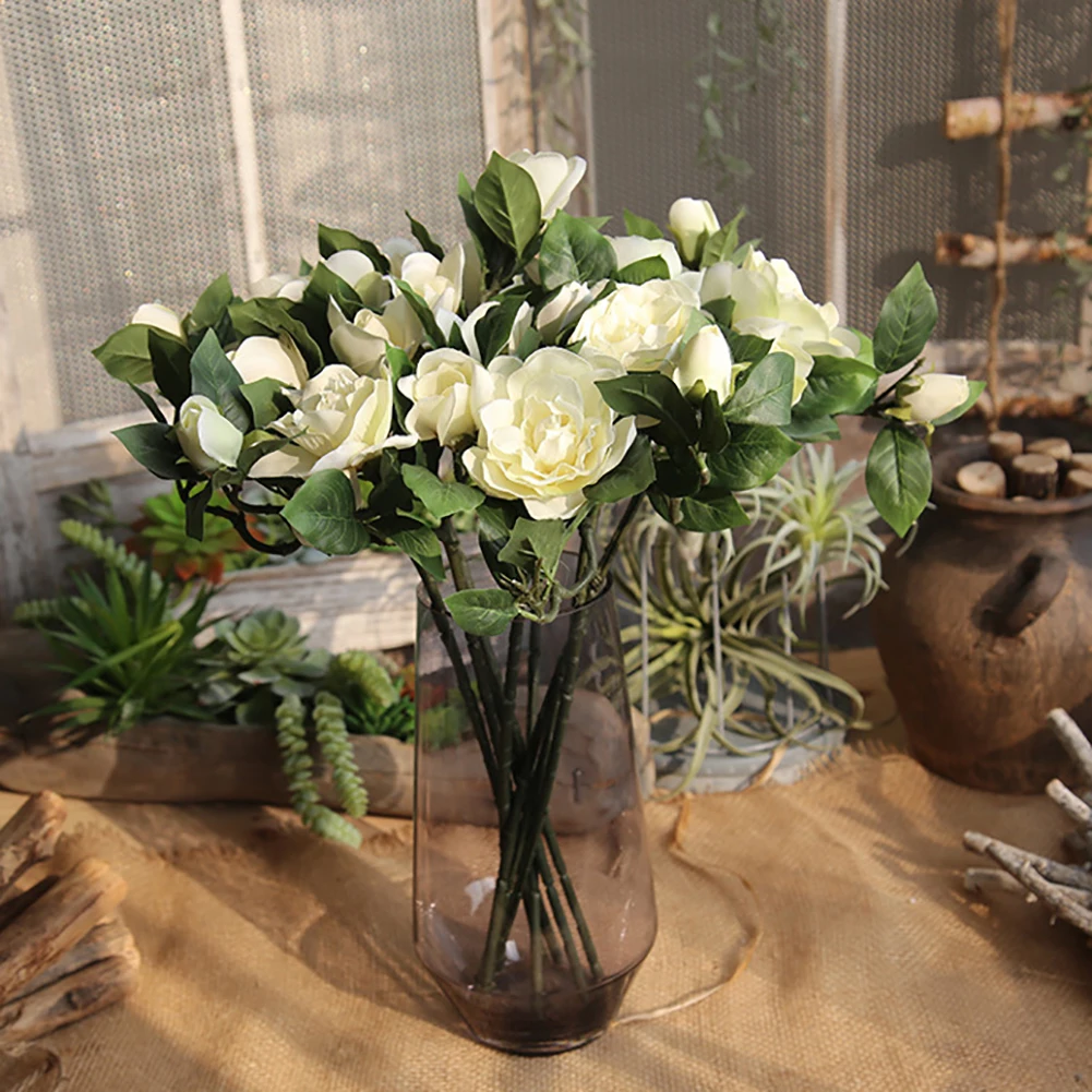 1Pc искусственные растения Artificial Fake Camellia Simulation Flower Wedding Party Home Decoration Свадебный