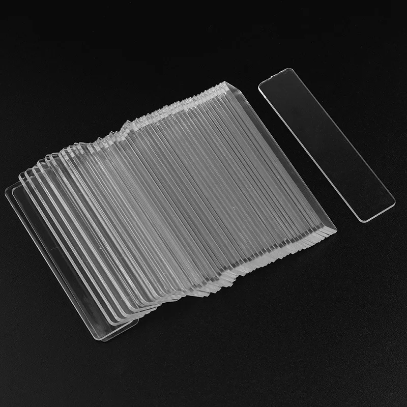 50pcspack transparent false nail tips nail art display stand acrylic gel polish holder strip manicure practice showing tools free global shipping