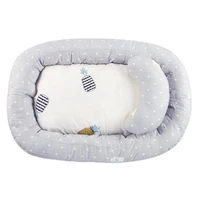 portable baby nest bed crib removable washable protect cushion with pillow