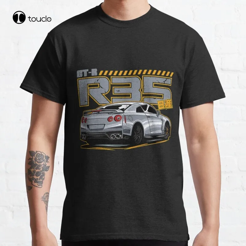 

Классическая хлопковая Футболка Gtr R35 Gtr