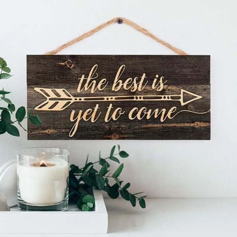 Рождественские украшения с буквенным принтом деревянные подвесные двери