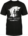 Футболка Not Today Arya Thrones GOT, мужская, женская, мужская, свободная футболка Размер, топы