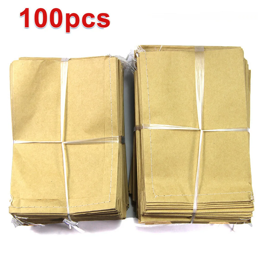 

Kitchen Kraft Paper Bag Kraft Mini Package Packets Paper Storage 100Pcs
