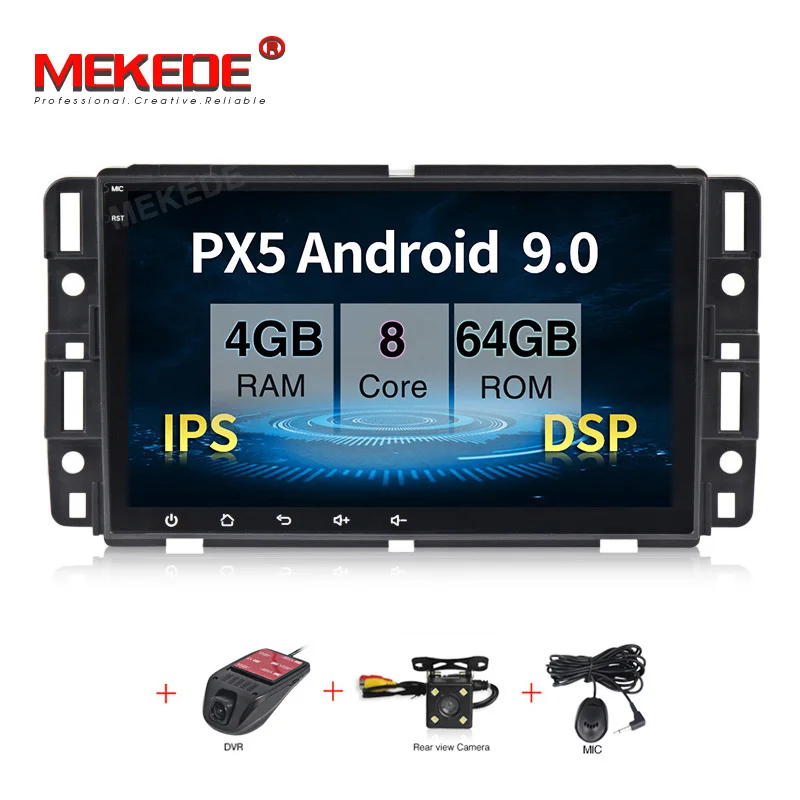 64G add camera DVR Автомобильный мультимедийный плеер Android 9,0 4+ 64G ips DSP Автомобильный gps радио плеер для GMC/Yukon/Savana/Sierra/Tahoe/Acadia/Chevrolet/Express - Цвет: 64G add camera DVR