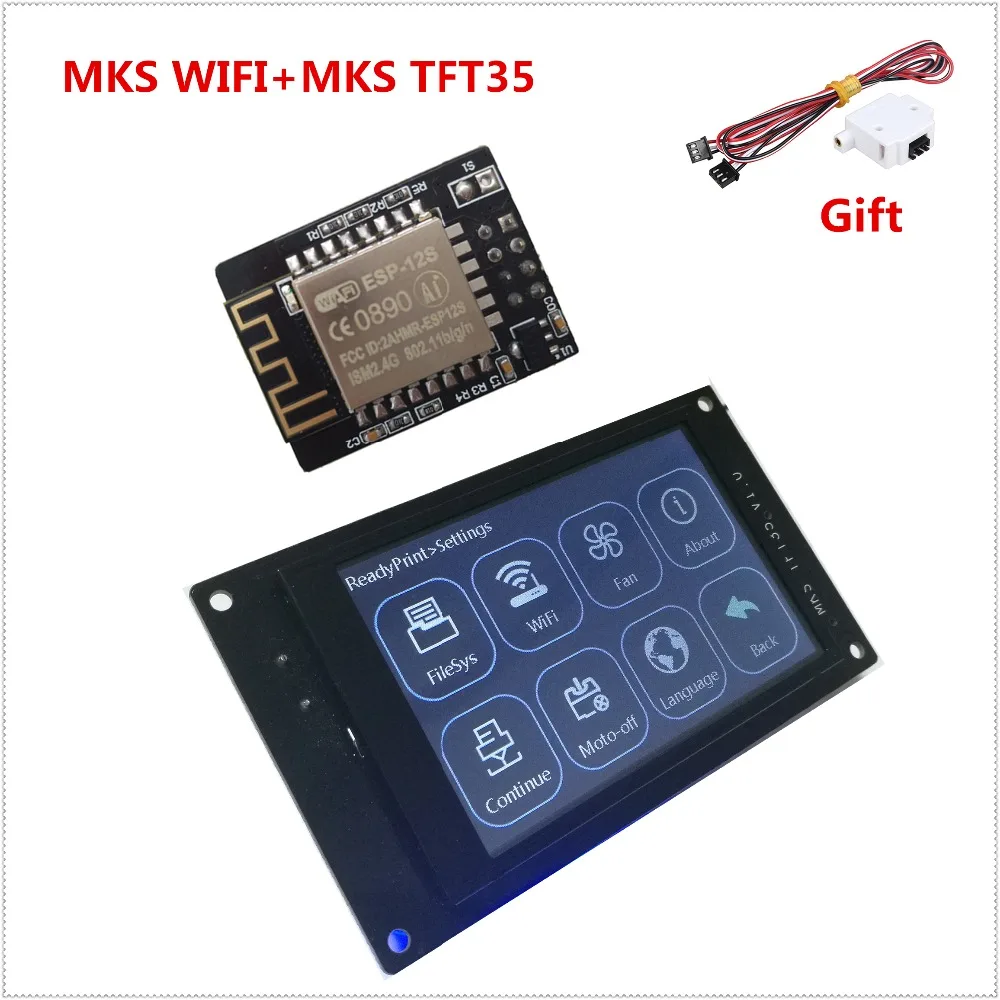 3d принтер цветной дисплей MKS TFT35 V1.0 сенсорный экран + Wi-Fi модуль монитора 3 5 дюймов