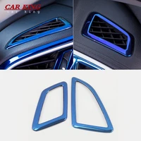 stainless steel car styling interior stickers for honda civic 10th 2019 18 2017 2016 accessories center console air vent outlet