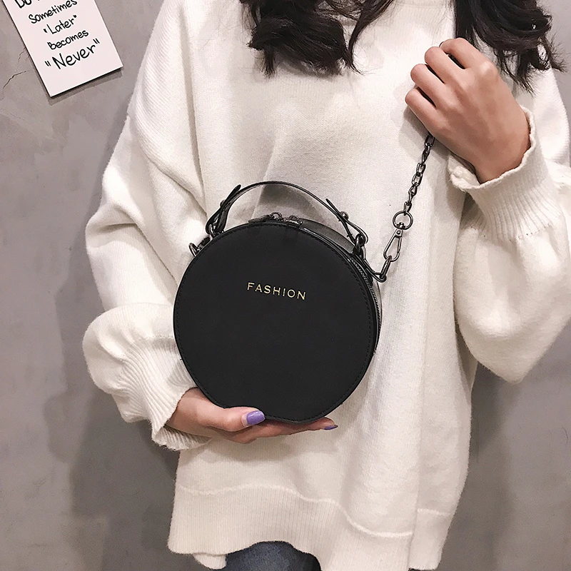 Мини Круглые сумки на плечо для женщин 2019 новая сумка дамская сумочка Роскошные