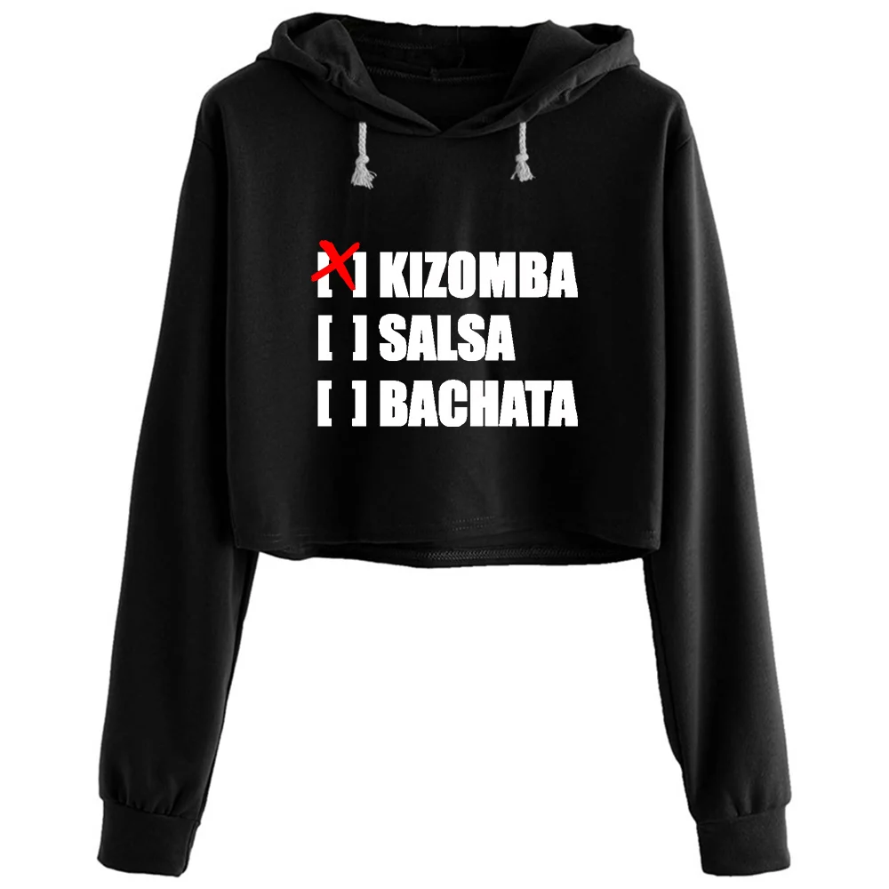 

Kizomba Choice Crop Hoodies Women Grunge Harajuku Anime Emo Pullover For Girls