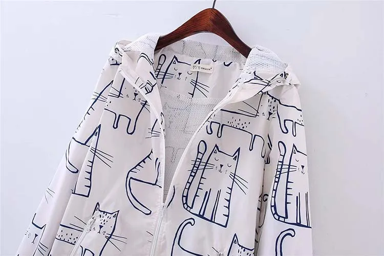 Весна осень тонкая куртка пальто для женщин мультфильм Кот горшок Harajuku Kawaii Толстовка граффити бейсбольные куртки пальто Chaqueta Mujer Япония
