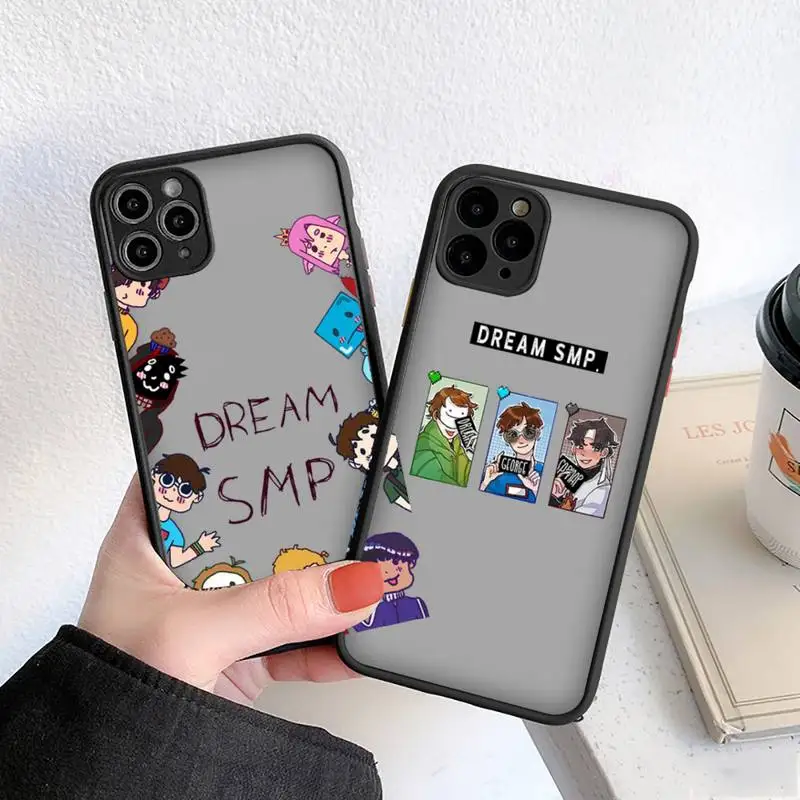 

Dream Smp Phone Case For iphone 12 11 8 7 plus mini x xs xr pro max matte transparent cover