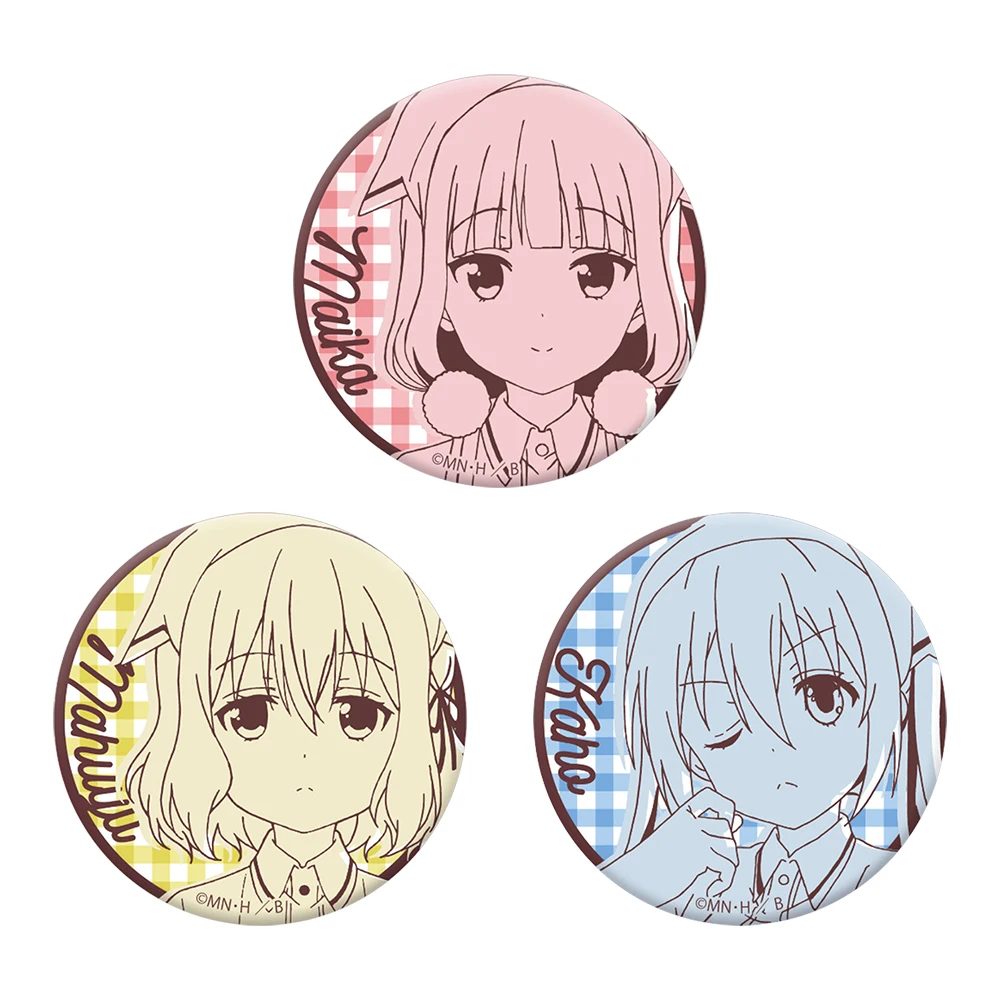 Металлическая брошь с изображением майки мафуюй Кало хинаты из смешанного аниме