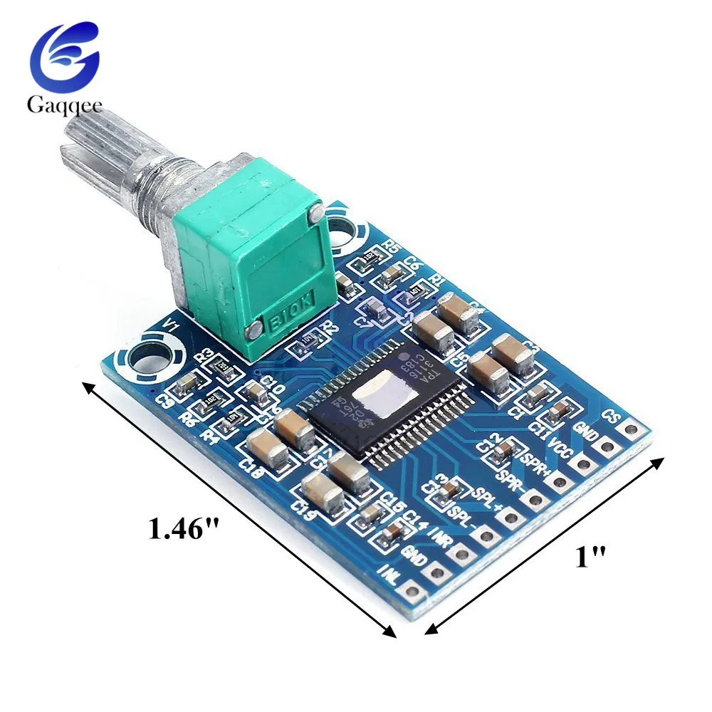 TPA3116 D2 модуль усилителя 2X50W плата цифрового стерео аудио DC 12 24V w/потенциометр с
