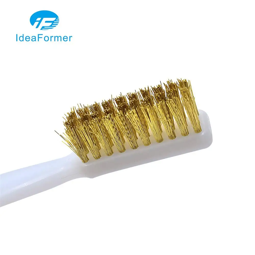 Copper Wire Toothbrush Brush Handle Nozzle /Heat Block/ Hot Bed /Hotend Cleaning 3D Printer Cleaner Tool | Компьютеры и офис