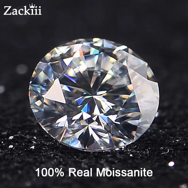 

100% Loose Moissanite 2.0ct Carat 8mm D Color Round Brilliant Cut VVS1 Heart Arrow DIY Ring Jewelry DIY Material Lab Diamond