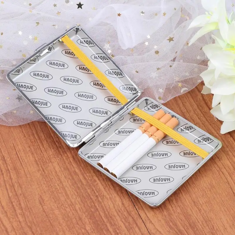 Креативный кожаный чехол для сигарет 20 палочек с резиновой лентой Подарочная