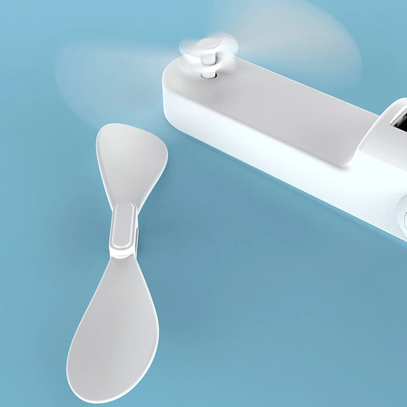 Складной портативный вентилятор с USB зарядкой мини маленький Настольный