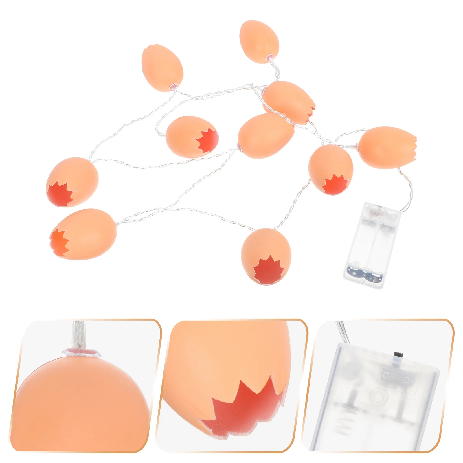 

Creative LED Egg Shell String Lamp Easter Scene Decor Egg Shell Shaped Light
