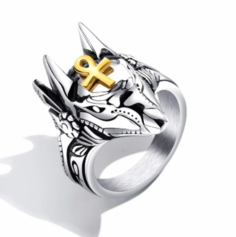 Модное кольцо мужское ювелирное изделие с головой собаки в стиле изделие|Кольца|