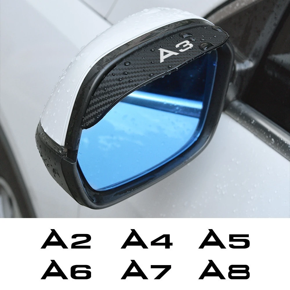 Автомобильное зеркало заднего вида с защитой от дождя для Audi A3 8P 8V B6 A4 B8 B9 B7 A6 C7 C6 C5