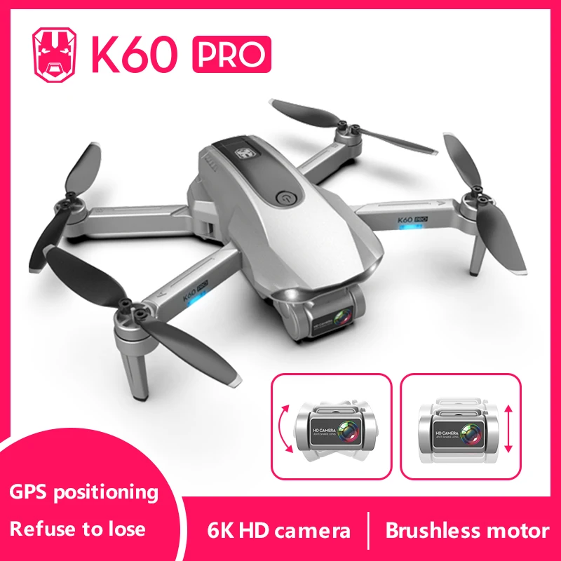 

XKJ GPS Drone With Professional 6K Dual Camera Brushless Motor Foldable Quadcopter Long Battery Life RC Dron For Gift