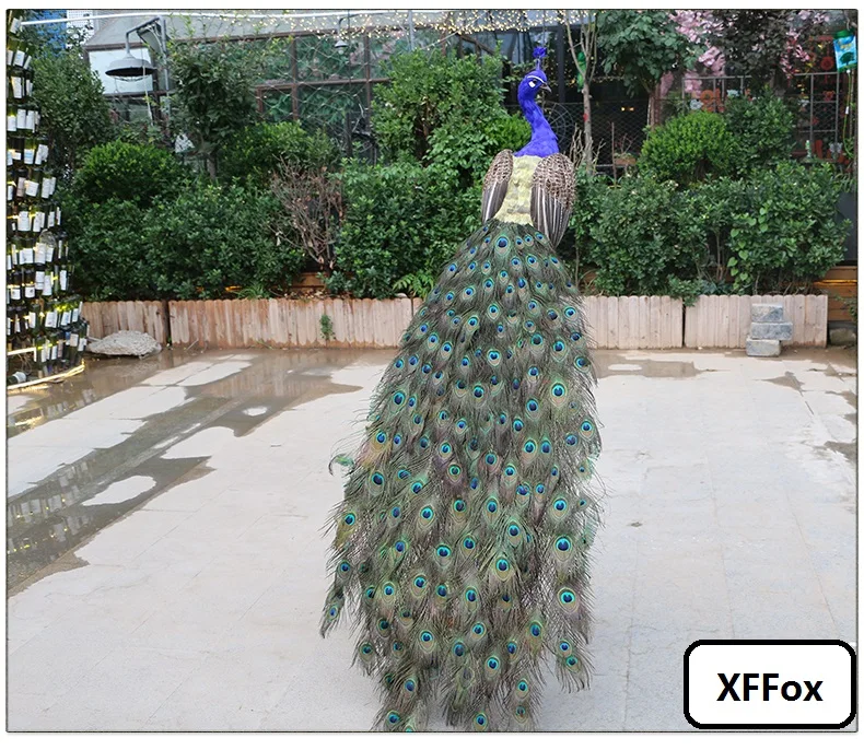 

huge simulation peacock model foam&feather big real life beautiful peacock bird gift about 180cm d0006