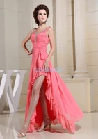 robe de mariee free shipping party 2018 formal maxi long new design bright pink open leg chiffon prom bridesmaid dresses