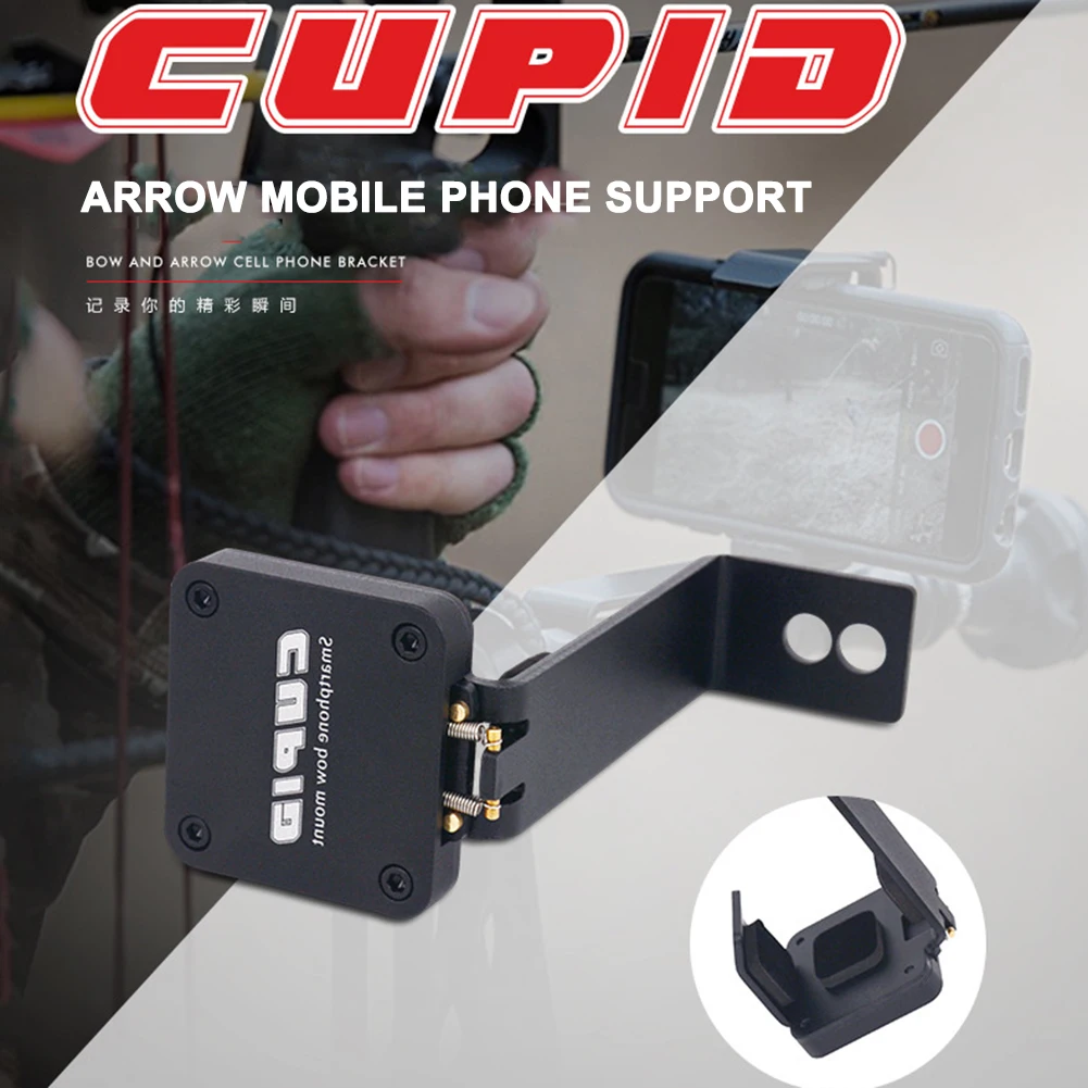 

CUBID Archery Shoot Target Bow Flexible Mobile Phone Holder Stander Bracket Mount Stand Hunting Accessories for Compound Recurve