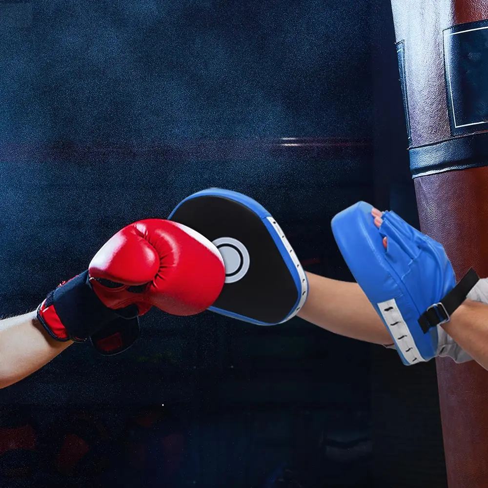 

1 Pair Sparring Muay MMA Boxing Pads Punching Training Focus Mitts Strike Target Martial Arts Sanda Gear Boxing Focusing Set