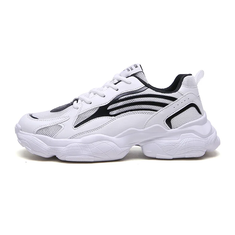 

2020New Shoes Breathable Student Men's Shoes Casual Shoes Trendy Mesh Surface Clunky Sneakers Height Increasing Running Sneakers
