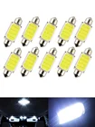 Автомобильные светодиодные лампы, 10 шт.лот, 1,5 Вт, 12 В постоянного тока, внутренние лампы для чтения, пластины, лампы 31 мм, 36 мм, 39 мм, 41 мм для автомобилей