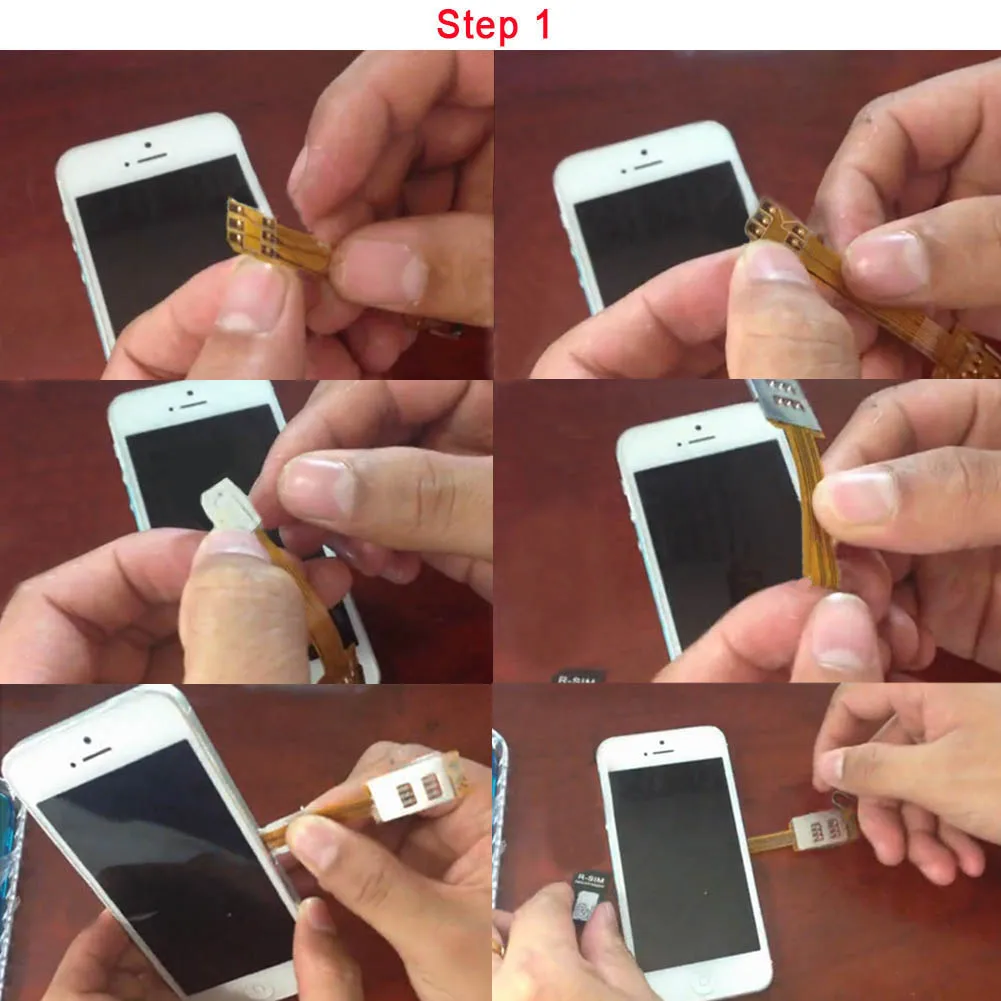 Портативный двойной 2 sim-карты адаптер R-SIM для iPhone 5 5S |