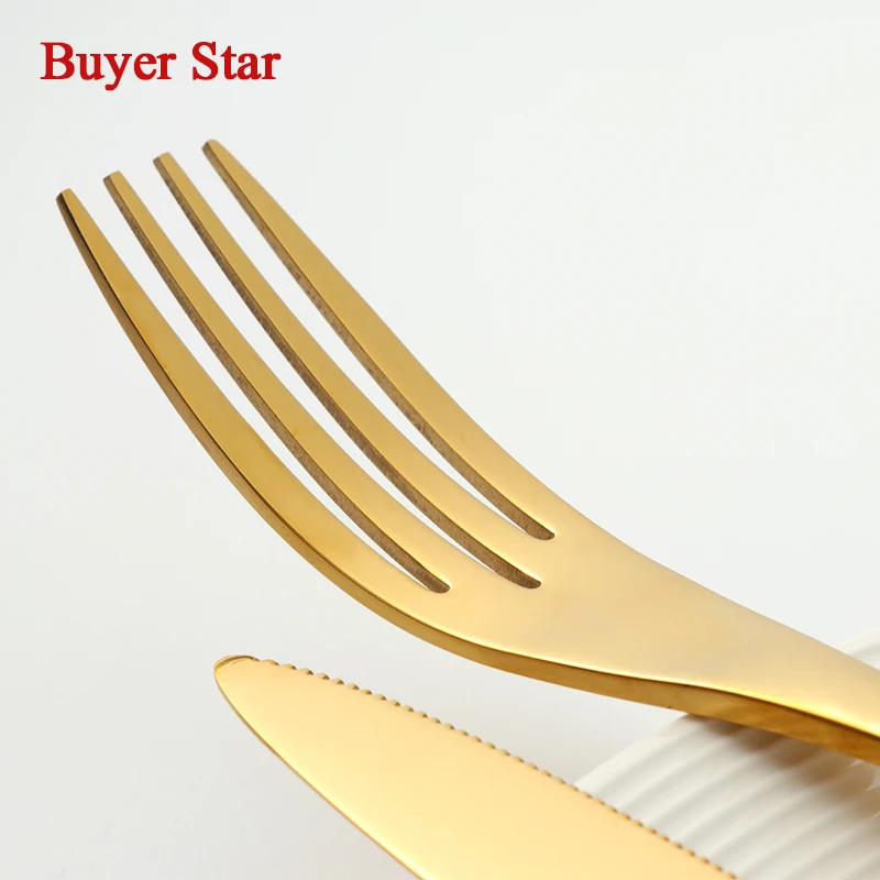 4 шт./компл. KAYA Golden top guality 18/8(304) черный нож для стейка из нержавеющей стали вилка
