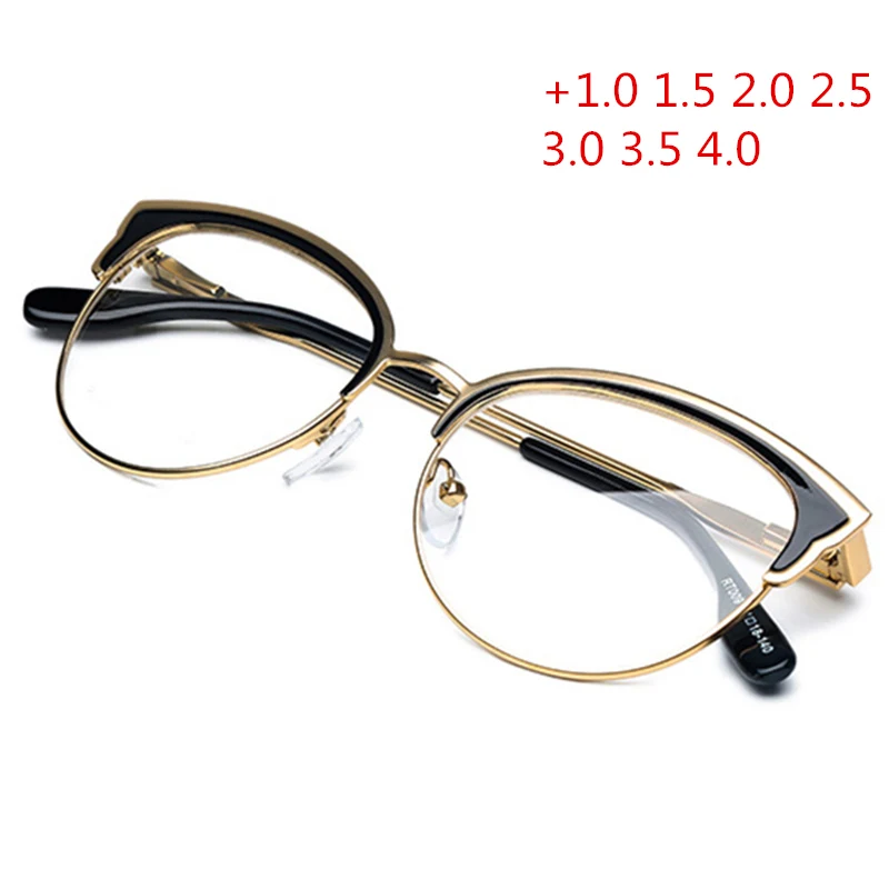 

NYWOOH Cat Eye Reading Glasses Women Anti Blue Light Eyeglasses Hyperopia Prescription Diopter +1.0 1.5 2.0 2.5 3.0 3.5 4.0