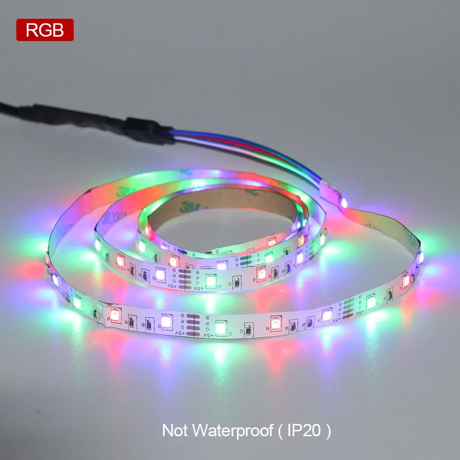 Белый/теплый белый/RGB USB 5 в Светодиодная лента светильник 1 м 2 м 3 м 4 м 5 М HD ТВ Настольный экран фон Смещенный светильник ing A1