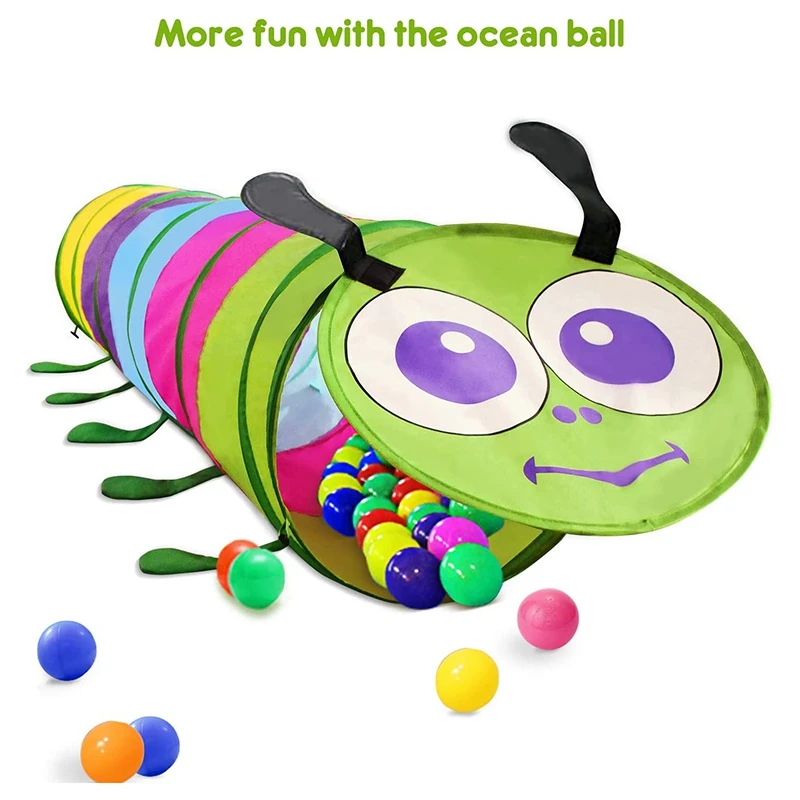 

Children Tunnel, Crawl Through Baby Tunnel Toy for Children Indoor & Outdoor Play, Best Birthday Present for Kids