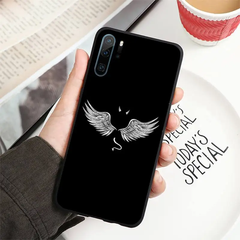 

Angel wings demon wings wing Phone Case For Huawei P40 P20 P30 lite Pro P Smart 2019 Mate 40 20 10 Lite Pro Nova 5t