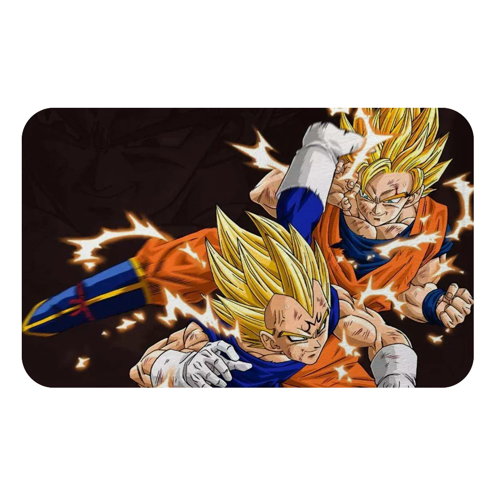 Аниме Жемчуг дракона Вегета Сон Гоку Saiyan коврик для ванной ковер декоративный Противоскользящий коврик комната автомобиль пол барная подложка домашний декор для дверей подарок